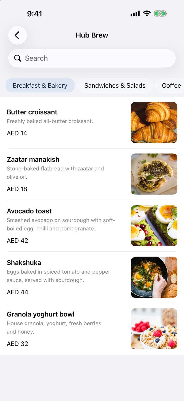 Food and drinks