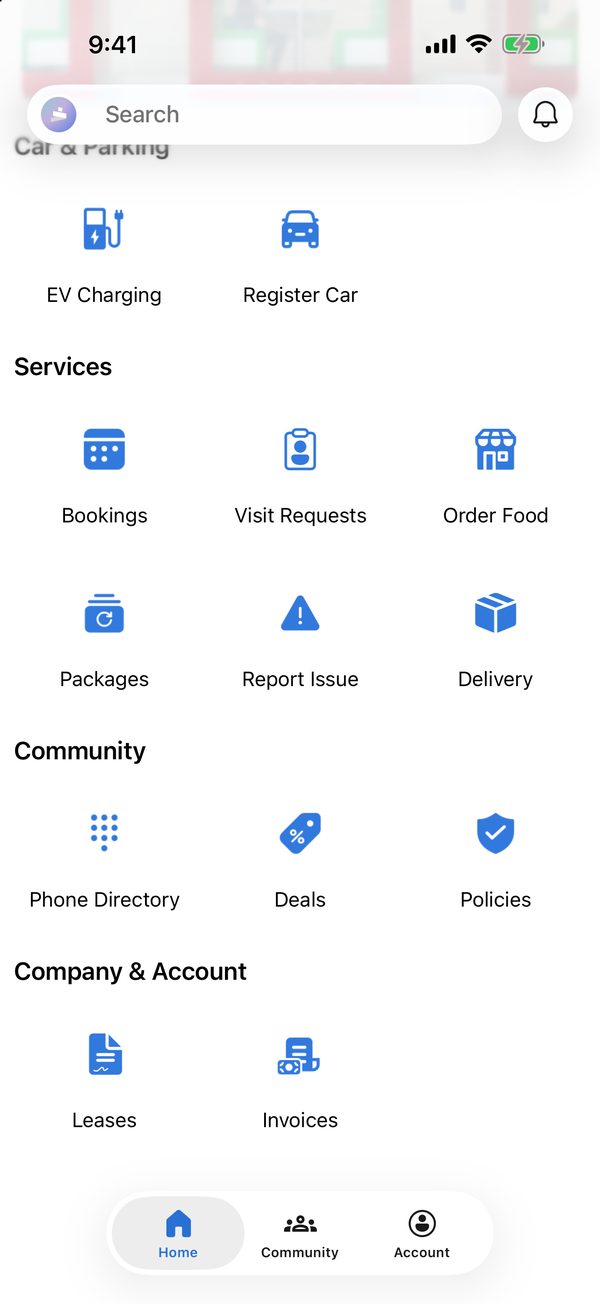 Every service on one screen