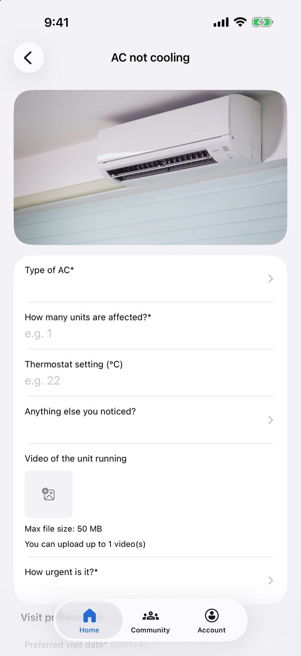 Answer a few questions and add a photo or video